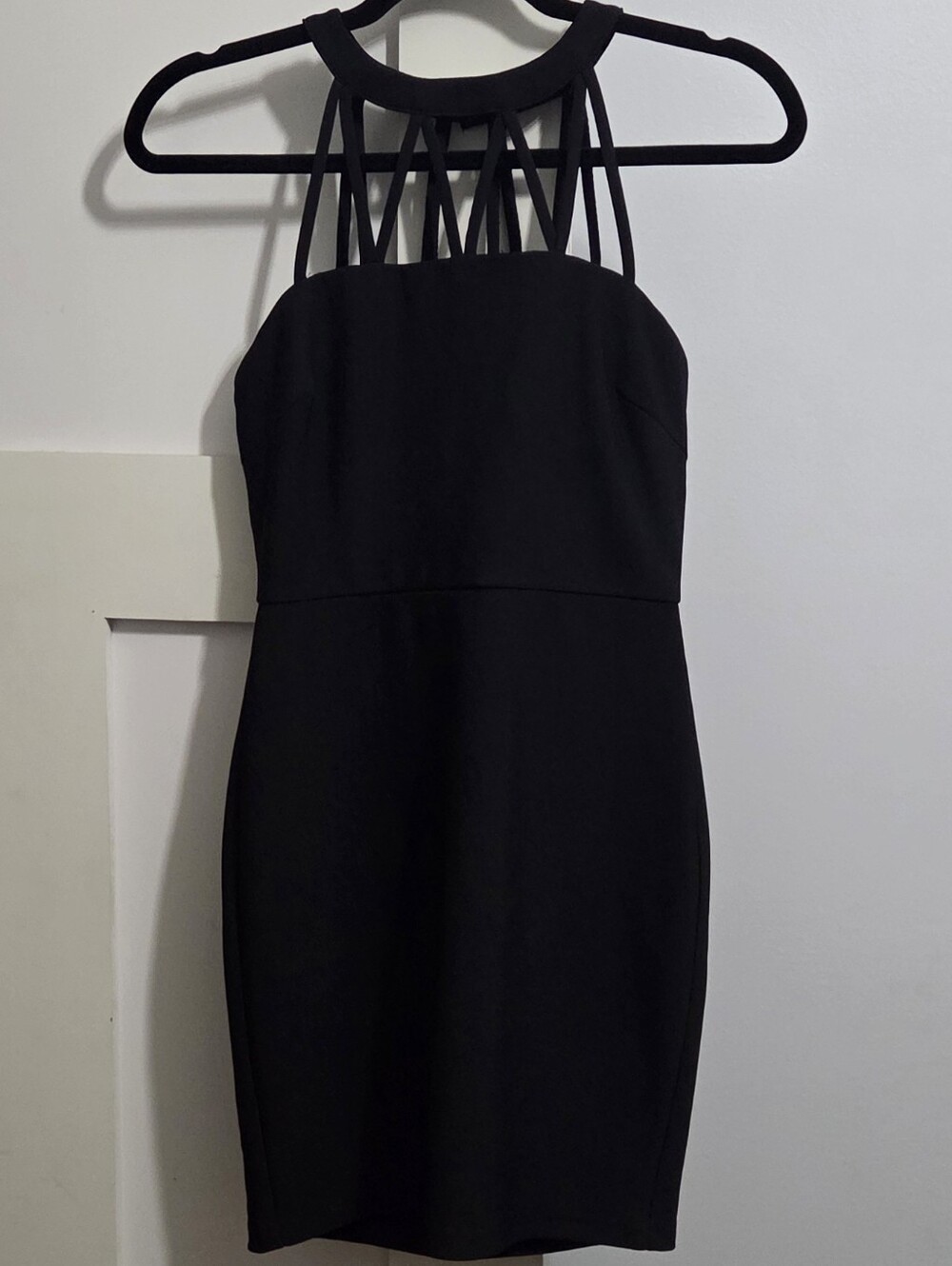 Forever 21 - Black Strappy Neck Sheath Dress LBD